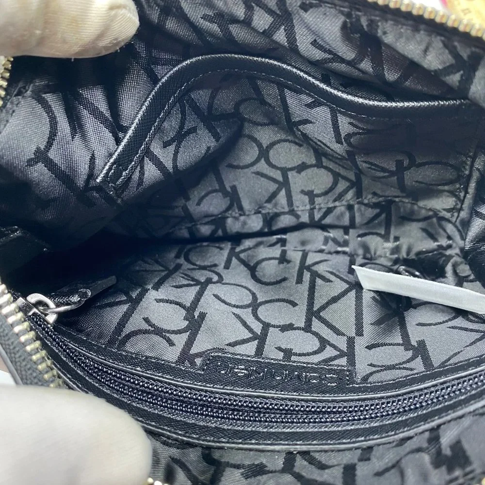 Calvin Klein Black Leather Wristlet - Picture 6 of 8